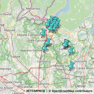 Mappa Via Raimondi, 22073 Fino Mornasco CO, Italia (6.46263)