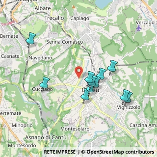 Mappa Via Reno, 22063 Cantù CO, Italia (1.72455)