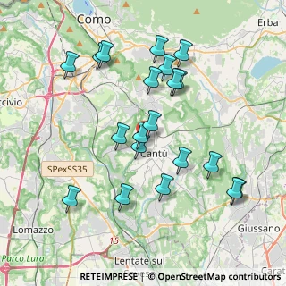Mappa Via Reno, 22063 Cantù CO, Italia (3.861)