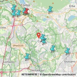 Mappa Via Reno, 22063 Cantù CO, Italia (5.45)