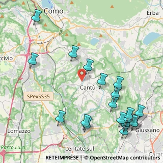 Mappa Via Reno, 22063 Cantù CO, Italia (5.443)