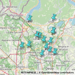 Mappa Via Orazio, 22063 Cantù CO, Italia (6.79357)