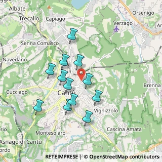 Mappa Via Orazio, 22063 Cantù CO, Italia (1.55583)
