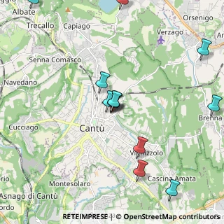 Mappa Via Orazio, 22063 Cantù CO, Italia (2.22417)