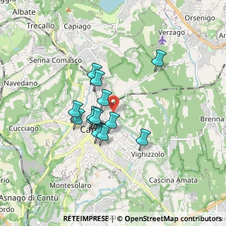 Mappa Via Orazio, 22063 Cantù CO, Italia (1.29385)