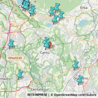 Mappa Via Orazio, 22063 Cantù CO, Italia (6.5455)
