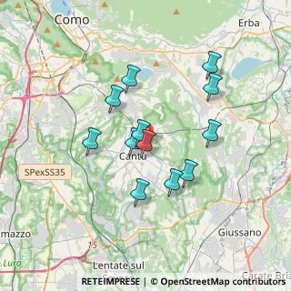 Mappa Via Orazio, 22063 Cantù CO, Italia (2.97833)