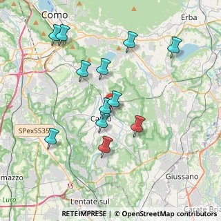 Mappa Via Orazio, 22063 Cantù CO, Italia (3.73833)