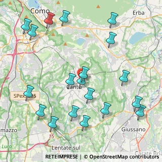 Mappa Via Orazio, 22063 Cantù CO, Italia (4.96)