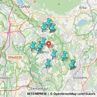Mappa Via Orazio, 22063 Cantù CO, Italia (3.08615)