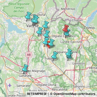 Mappa Via Monviso, 21040 Venegono Superiore VA, Italia (7.084)