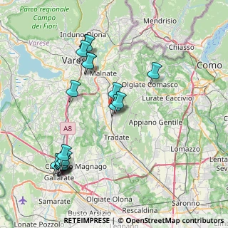 Mappa Via Monviso, 21040 Venegono Superiore VA, Italia (8.72778)