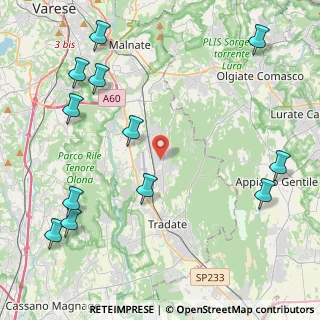Mappa Via Monviso, 21040 Venegono Superiore VA, Italia (5.57583)