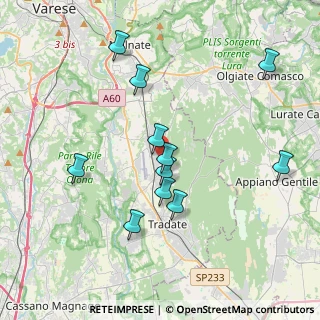 Mappa Via Monviso, 21040 Venegono Superiore VA, Italia (3.70273)