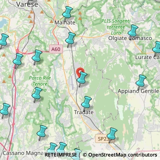 Mappa Via Monviso, 21040 Venegono Superiore VA, Italia (7.079)