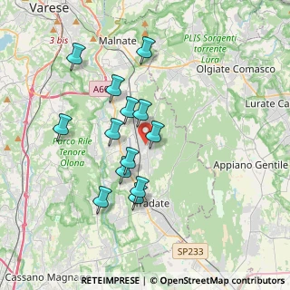 Mappa Via Monviso, 21040 Venegono Superiore VA, Italia (3.22308)