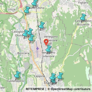 Mappa Via Monviso, 21040 Venegono Superiore VA, Italia (2.80083)