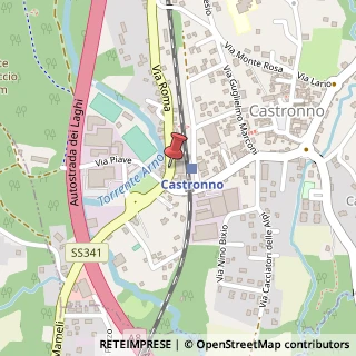 Mappa Via Lombardia, 52/A, 21040 Castronno, Varese (Lombardia)