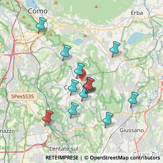 Mappa Via Tacito, 22063 Cantù CO, Italia (3.38385)