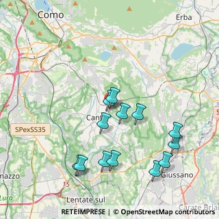 Mappa Via Tacito, 22063 Cantù CO, Italia (4.02538)