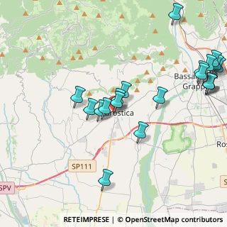 Mappa Via Vajenti, 36063 Marostica VI, Italia (4.725)