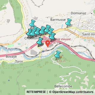 Mappa Via cretaz, 11024 Châtillon AO, Italia (0.6765)