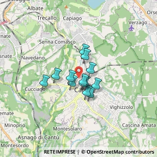 Mappa Via Aurelio Saffi, 22063 Cantù CO, Italia (1.01231)