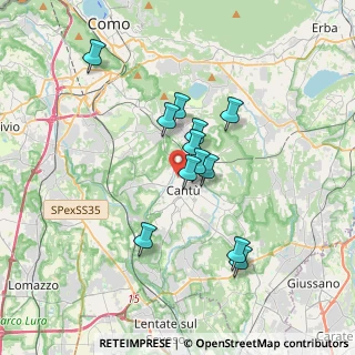 Mappa Via Aurelio Saffi, 22063 Cantù CO, Italia (2.84083)