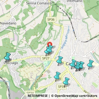 Mappa Via per Cucciago, 22063 Cantù CO, Italia (1.35167)