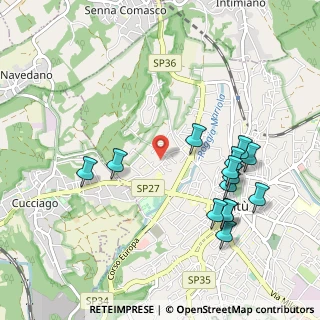 Mappa Via per Cucciago, 22063 Cantù CO, Italia (1.06214)