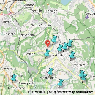 Mappa Via per Cucciago, 22063 Cantù CO, Italia (2.53583)
