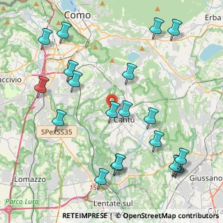 Mappa Via per Cucciago, 22063 Cantù CO, Italia (5.011)