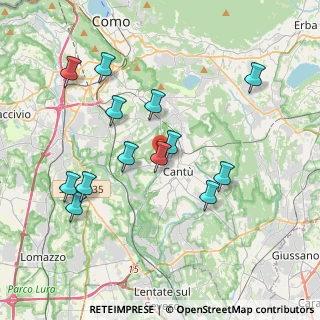 Mappa Via per Cucciago, 22063 Cantù CO, Italia (3.79692)