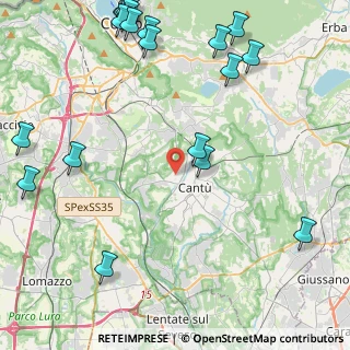 Mappa Via per Cucciago, 22063 Cantù CO, Italia (6.2085)