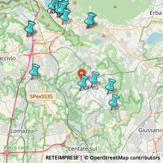 Mappa Via per Cucciago, 22063 Cantù CO, Italia (6.049)