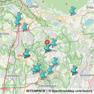 Mappa Via per Cucciago, 22063 Cantù CO, Italia (4.8525)