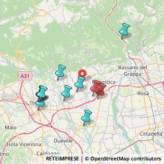 Mappa Via Andriani, 36060 Molvena VI, Italia (7.63182)