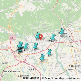 Mappa Via Andriani, 36060 Molvena VI, Italia (8.20923)