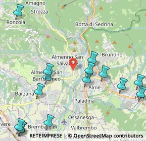 Mappa Via Carlo Alberto dalla Chiesa, 24031 Almenno San Salvatore BG, Italia (2.74867)