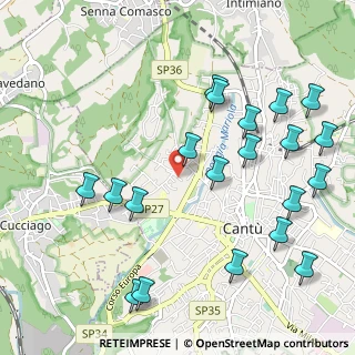 Mappa Via Ticino, 22063 Cantù CO, Italia (1.2195)
