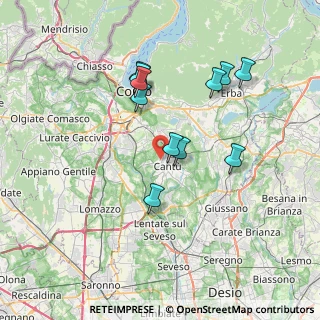 Mappa Via Ticino, 22063 Cantù CO, Italia (6.64)