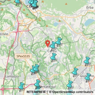 Mappa Via Ticino, 22063 Cantù CO, Italia (7.0735)