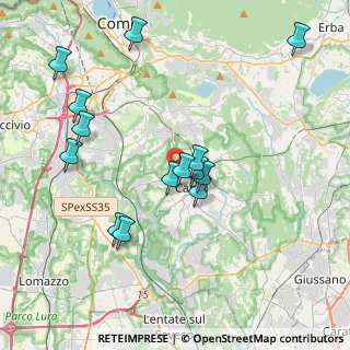 Mappa Via Ticino, 22063 Cantù CO, Italia (3.85357)