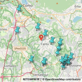 Mappa Via Ticino, 22063 Cantù CO, Italia (5.504)