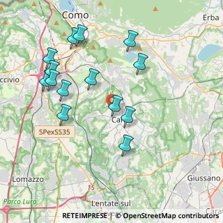 Mappa Via Ticino, 22063 Cantù CO, Italia (4.08571)