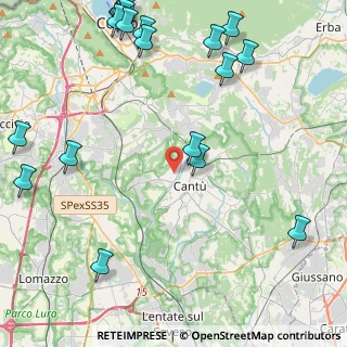 Mappa Via Ticino, 22063 Cantù CO, Italia (6.225)