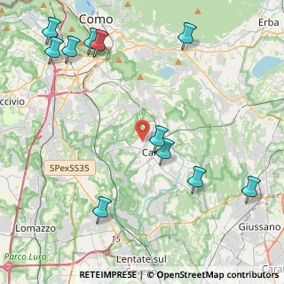 Mappa Via Ticino, 22063 Cantù CO, Italia (5.44091)