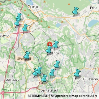 Mappa Via Ticino, 22063 Cantù CO, Italia (4.87938)
