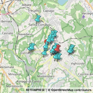 Mappa Via Ticino, 22063 Cantù CO, Italia (1.2615)