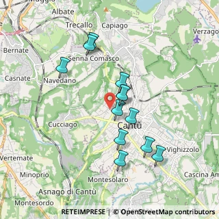 Mappa Via Ticino, 22063 Cantù CO, Italia (1.60167)